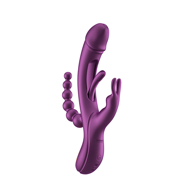 Honey Play Box Trilux Kinky Finger Rabbit Vibrator with Anal Beads Pur Honey Play Box Trilux Kinky Finger Rabbit Vibrator with Anal Beads Pur
