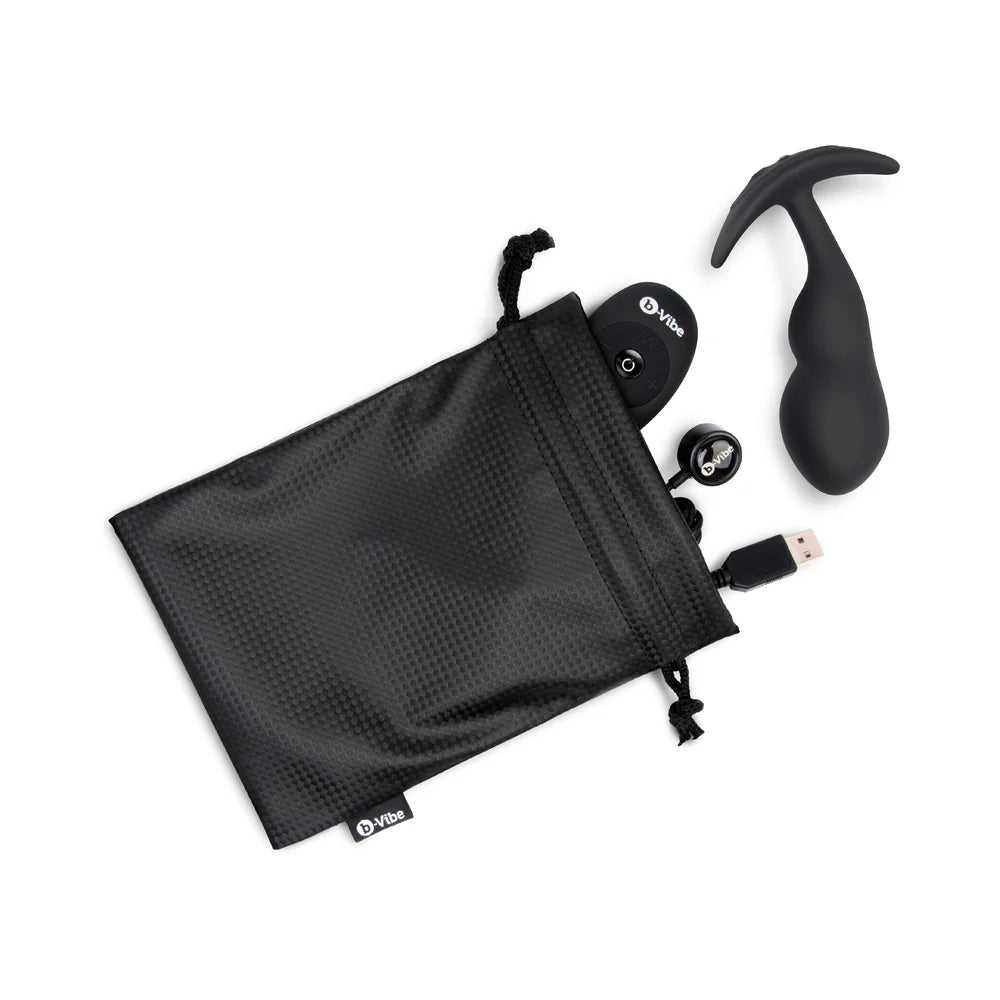 b-Vibe Vibrating P-Spot Snug Plug with Remote