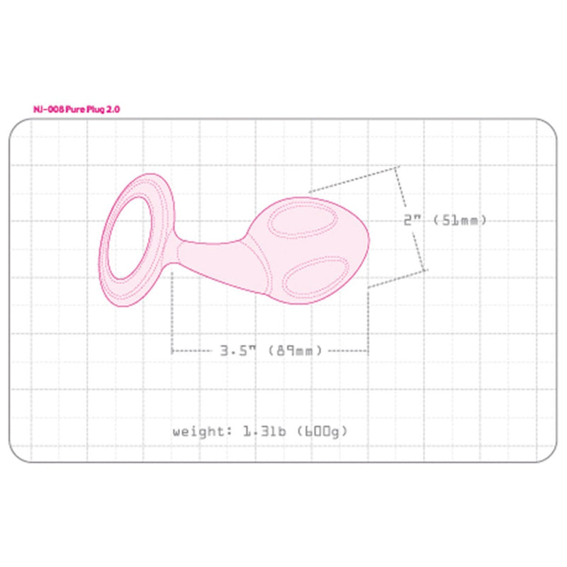 njoy Pure Plug 2.0 XL | Stainless Steel Butt Plug njoy Pure Plug 2.0 XL | Stainless Steel Butt Plug