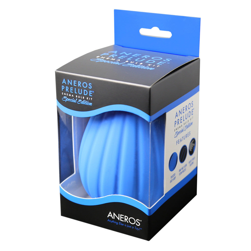 Aneros Prelude Enema Bulb Kit - Special Edition Blue