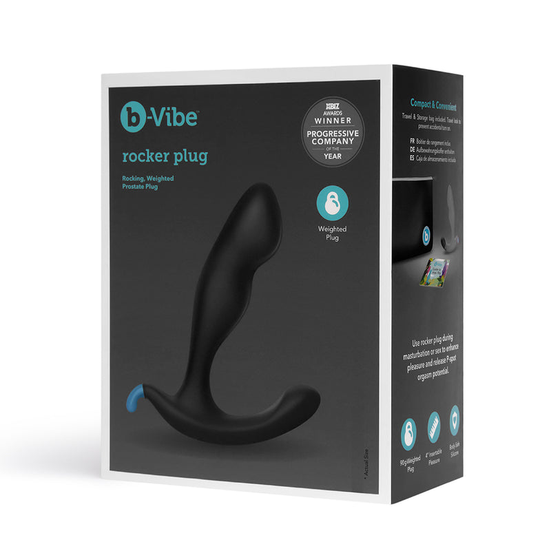 B-Vibe Rocker Plug- Black