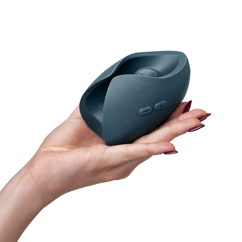Hot Octopuss Pulse Duo Rechargeable Remote Control Vibrating Stroker Blue
