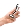 B-Vibe Stainless Steel Prostate Plug in Hand