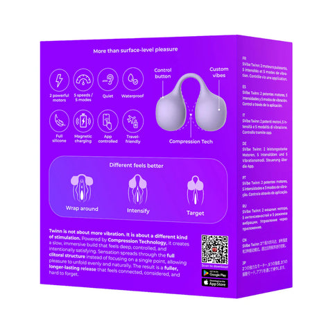 SVibe Snail Twinn Lilac Back of Box