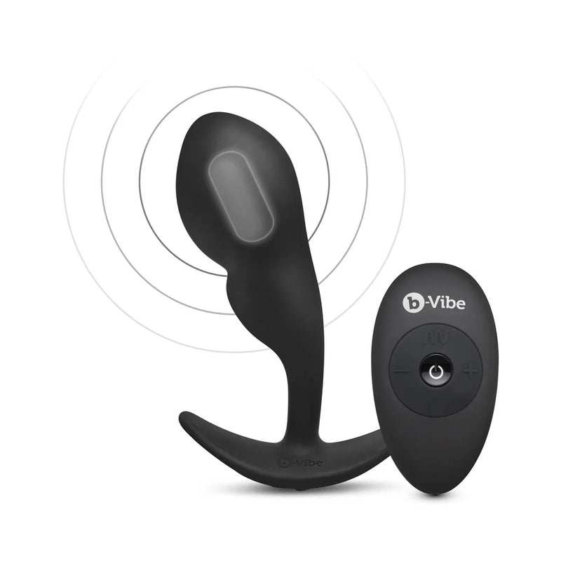 b-Vibe Vibrating P-Spot Snug Plug with Remote