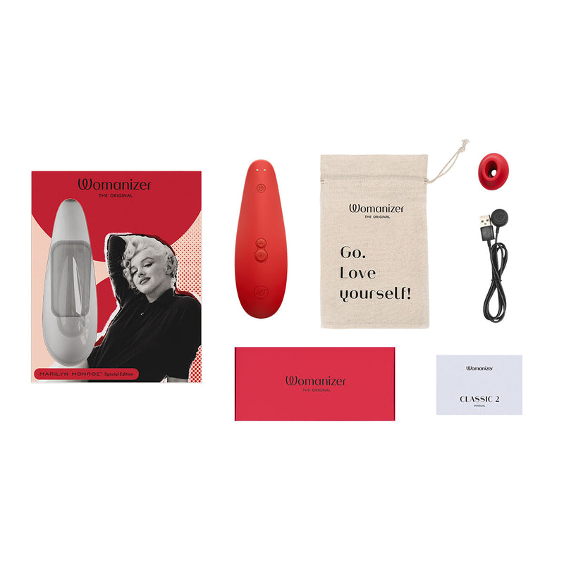 Womanizer Classic 2 Marilyn Monroe Box Contents