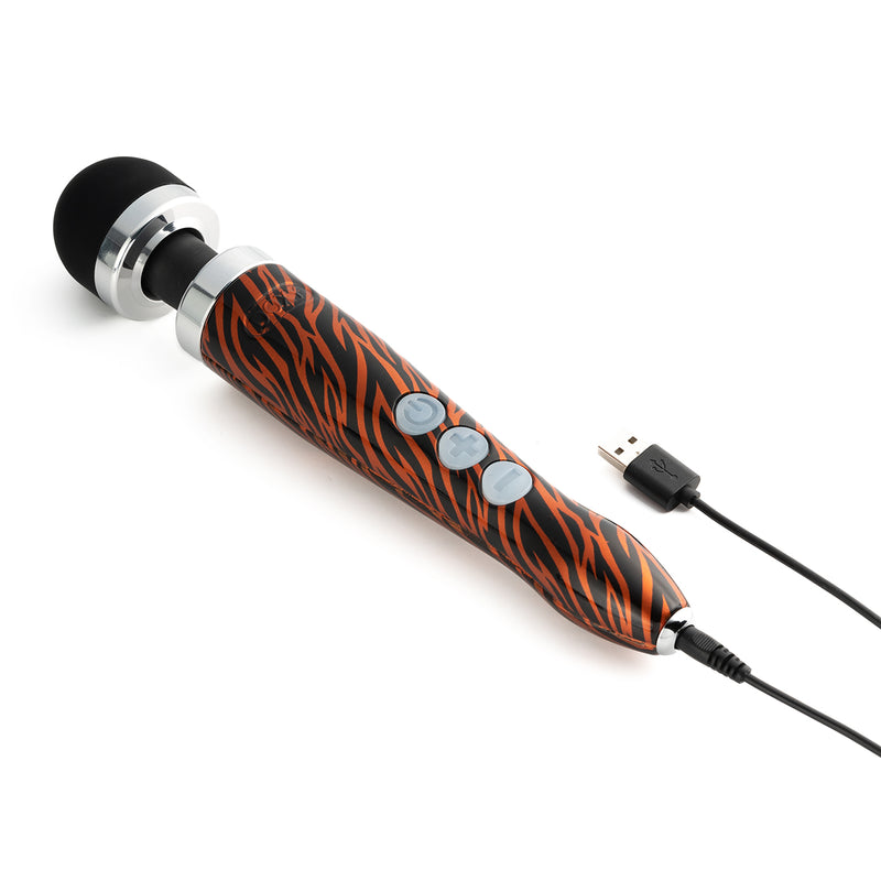 Doxy Die Cast 3R Rechargeable Compact Wand Vibrator Tiger