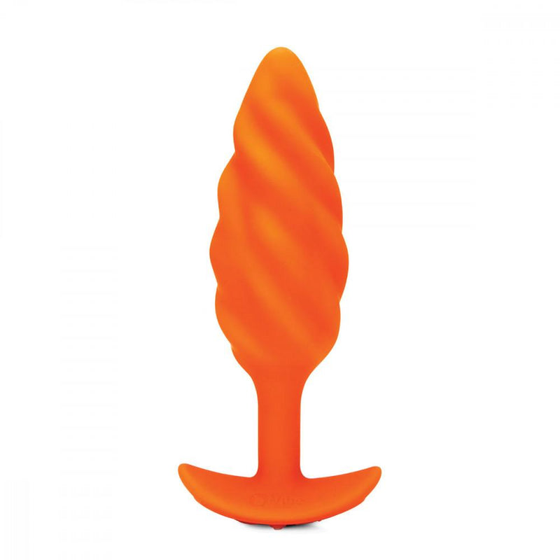 b-Vibe Texture Plug anal B Vibe Medium Swirl Orange 