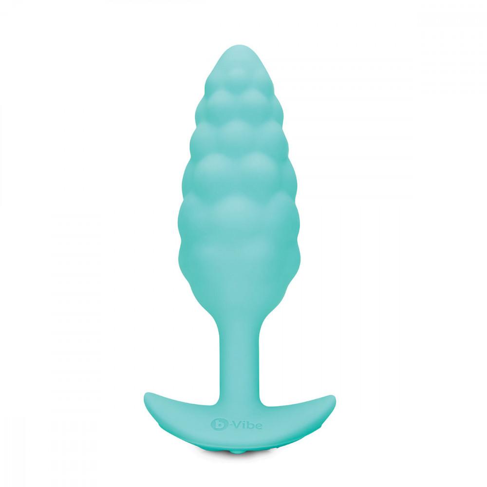 b-Vibe Texture Plug anal B Vibe Small Bump Aqua 