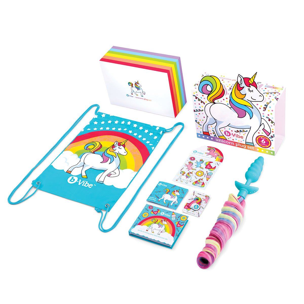 B-Vibe Unicorn Butt Plug | Vibrating Butt Plug with Tail (Free Shipping) B-Vibe Unicorn Butt Plug | Vibrating Butt Plug with Tail (Free Shipping)