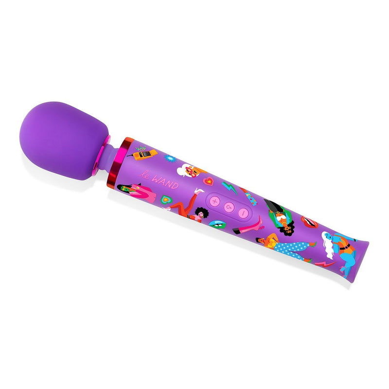 Le Wand Feel My Power Wand Massage le Wand Jade Purple Brown 