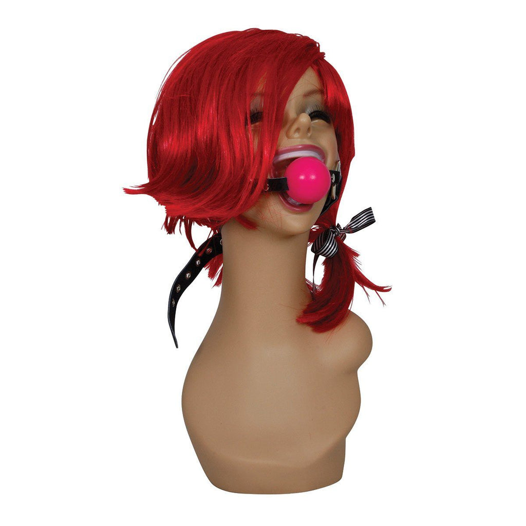 Sex Kitten Silicone Ball Gag Pink - Luxe Vibes Boutique